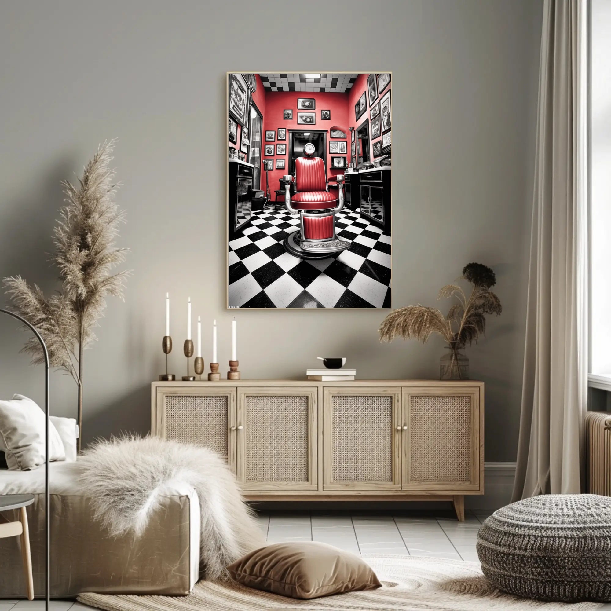 Classic Barber Shop Ambiance Poster