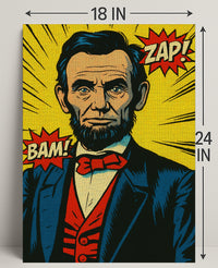 Comic-Style Historical Figure Poster Print PosterGoat