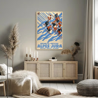 Winter Sports In Alpes Jura Poster