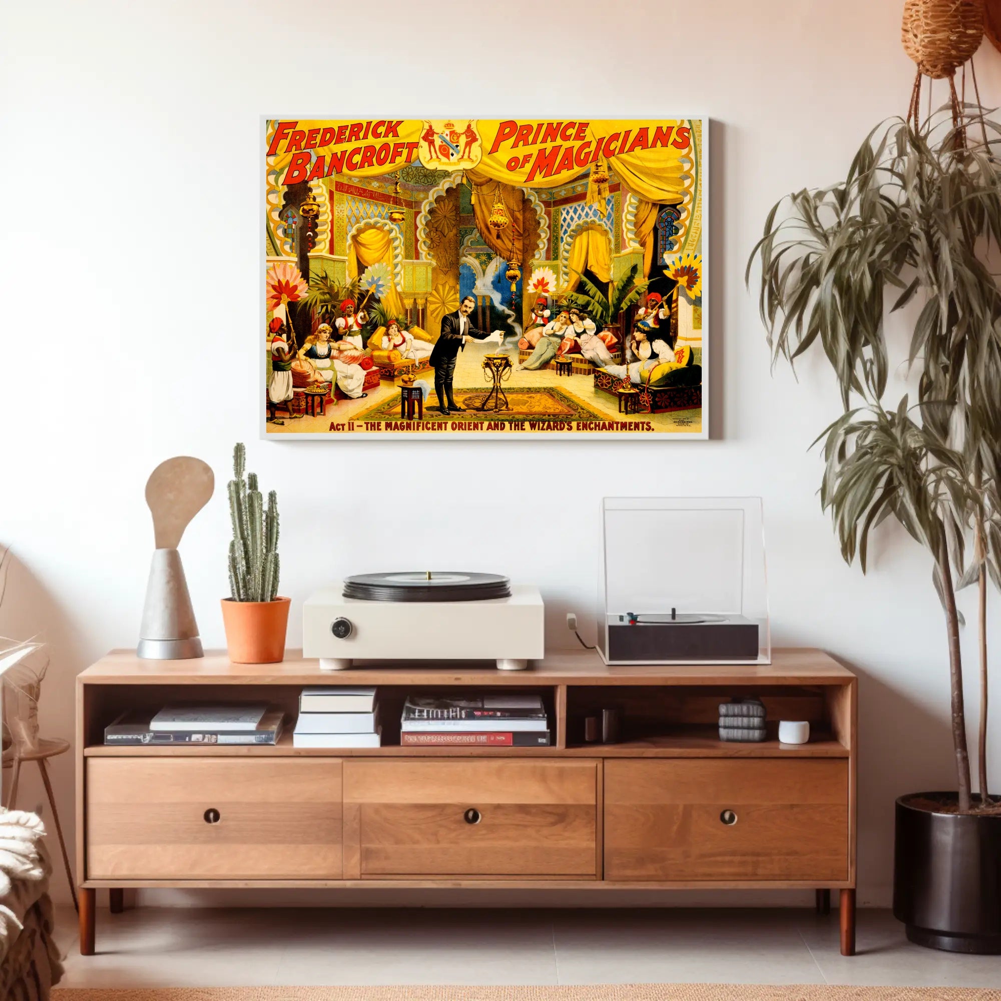 Frederick Bancroft's Oriental Magic Show Cultural Heritage Poster
