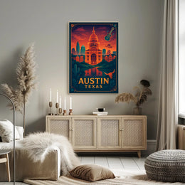 Austin's Vibrant Spirit Poster