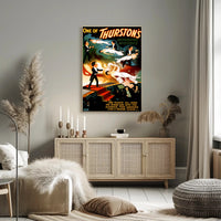 Thurston's Astounding Mysteries Vintage Illusion Cultural Poster