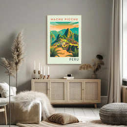 Machu Picchu Adventure: Stylized Travel Poster