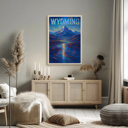Wyoming A Vibrant Landscape Poster