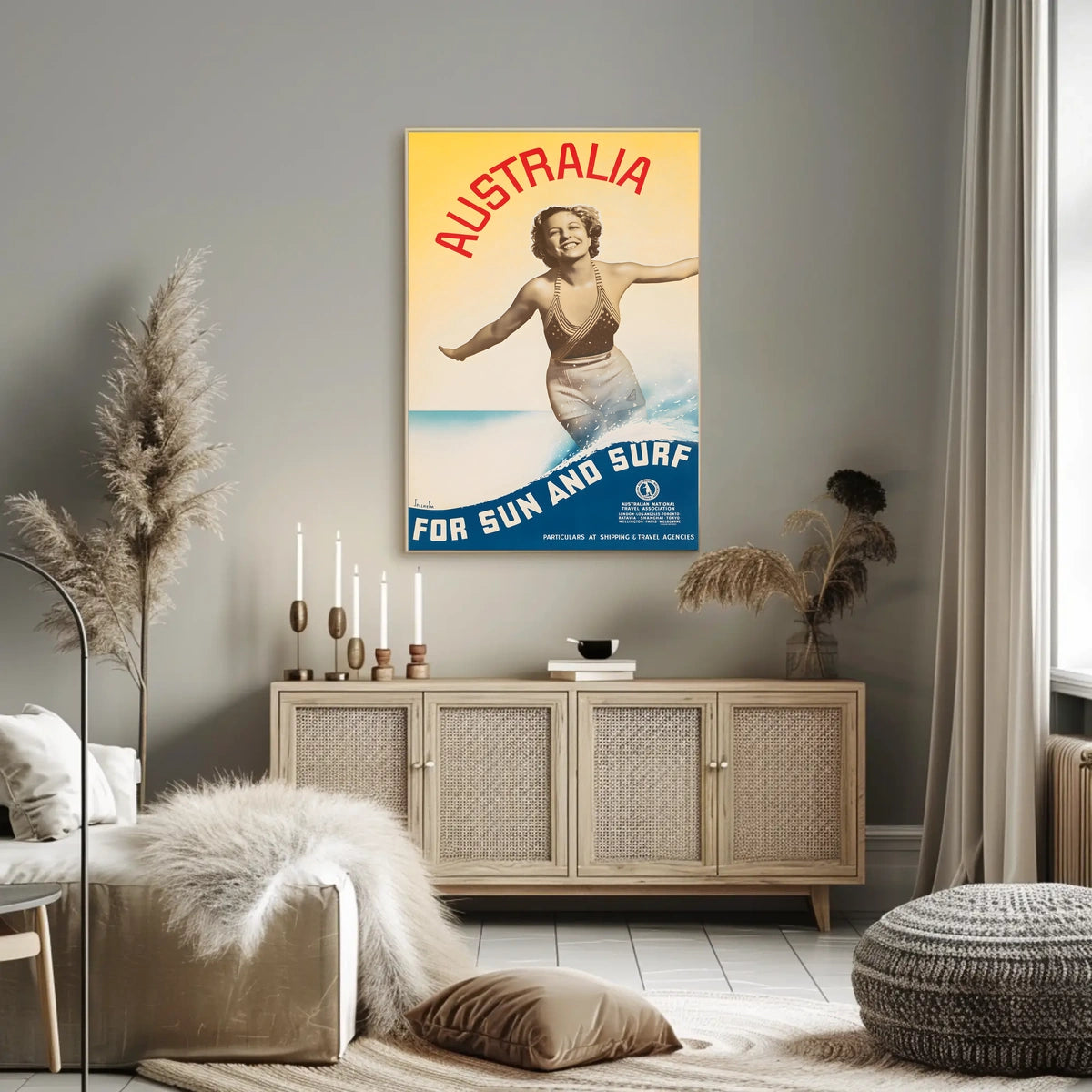 Australia For Sun And Surf Poster