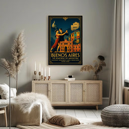 Buenos Aires Vintage Travel Poster Wall Art PosterGoat