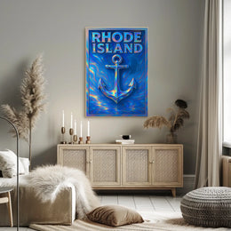 Rhode Island Nautical Poster
