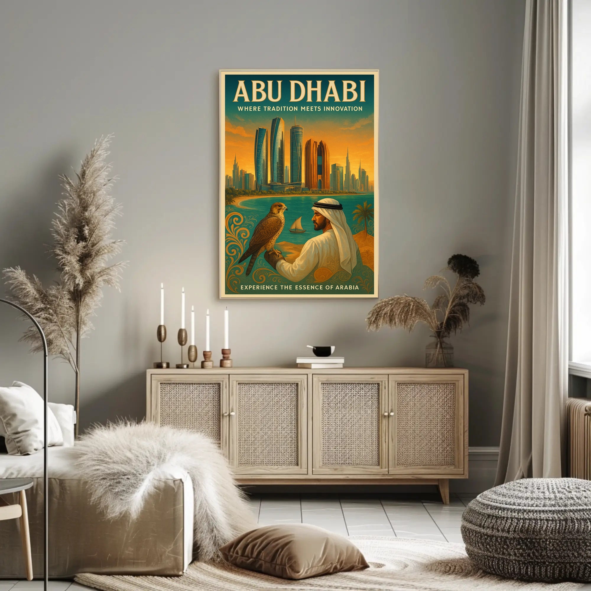 Abu Dhabi Tradition and Innovation Cultural or Heritage Poster