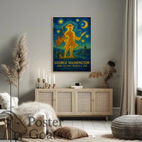 George Washington Starry Tribute Historical or Presidential Poster