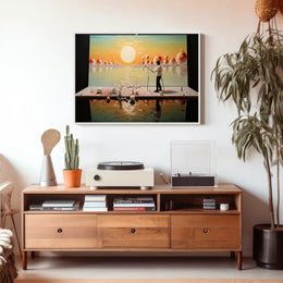 Serene Sunset Artist's Vision Abstract or Artistic Poster