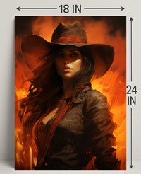The Fiery Cowgirl Poster