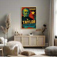 Zachary Taylor 12th President of the United States Graffiti Pop Art Poster