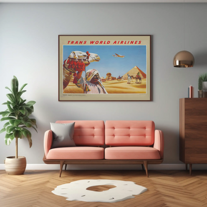 Egypt - Sphinx and Pyramids at Giza Poster