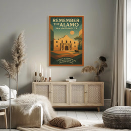 Alamo Retro Art Historical or Presidential Poster
