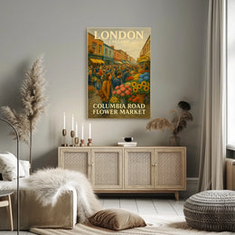 Columbia Road Flower Market Poster