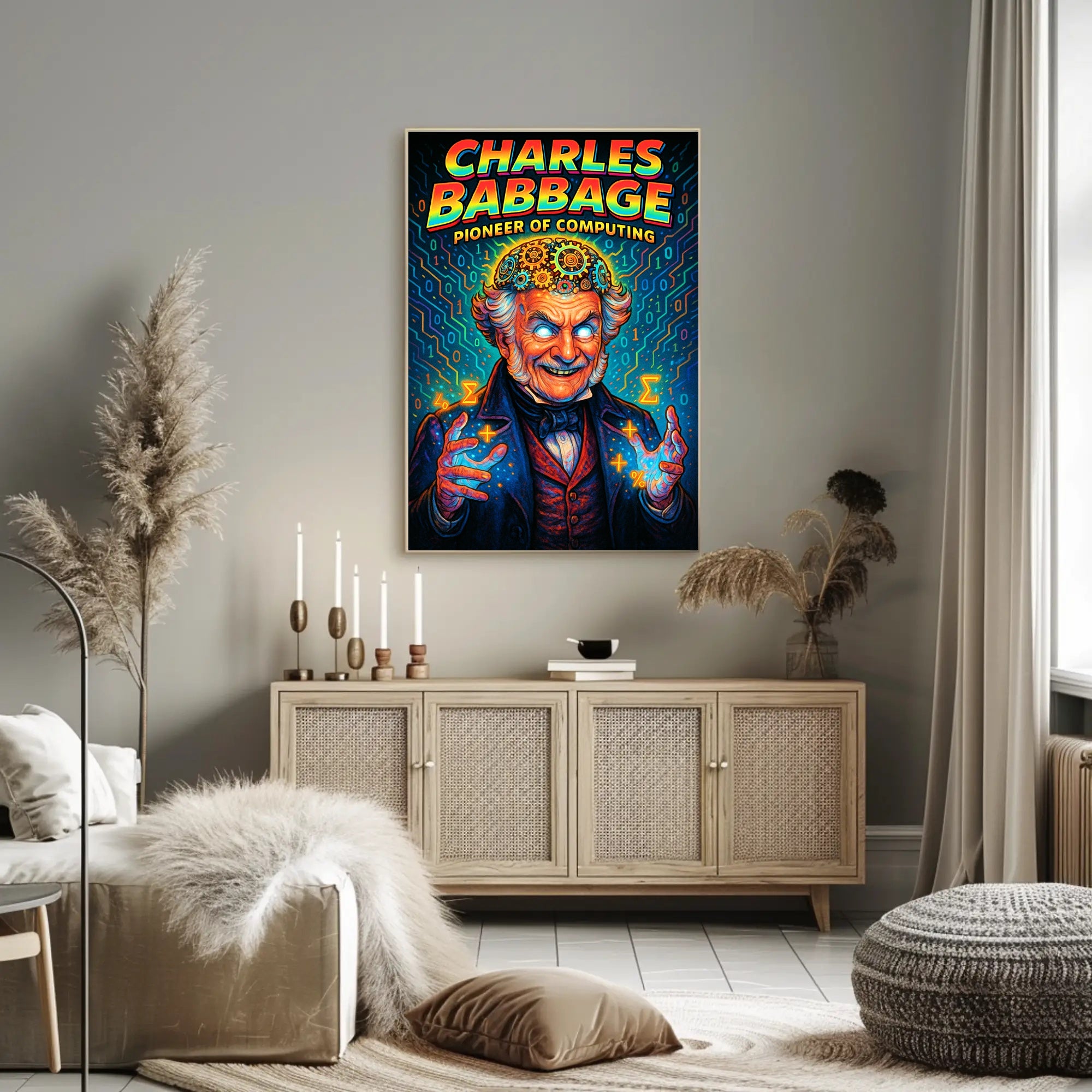Charles Babbage Pioneer of Computing Poster PosterGoat