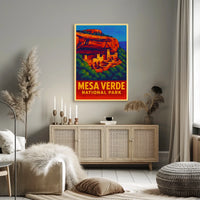 Mesa Verde Vintage Travel Collectors Poster