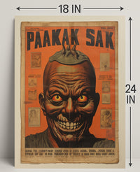 Paakak Sak Vintage Horror Vintage Poster