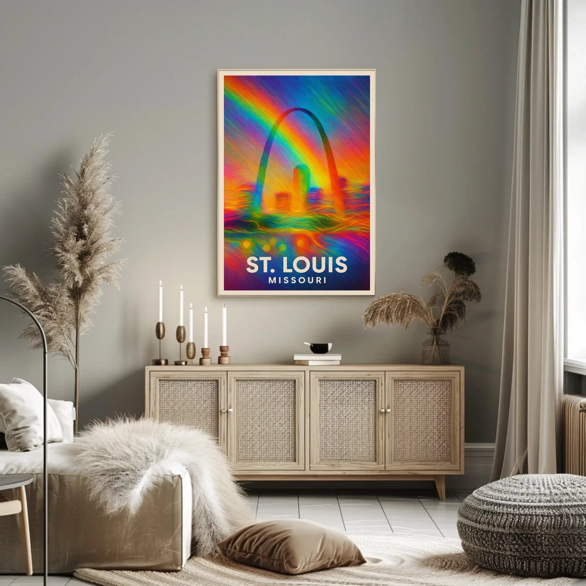 St. Louis, Missouri A Vibrant Tribute Poster