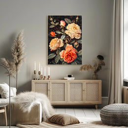 Elegant Floral Arrangement Botanical Art Print - Artistic Poster