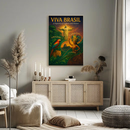 Viva Brasil A Tapestry of Culture and Nature Poster