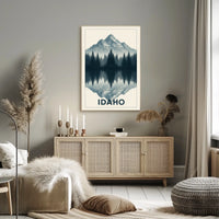 Idaho Mountain Reflection Poster