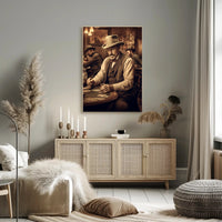 Western Poker Night Poster