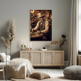Western Poker Night Poster
