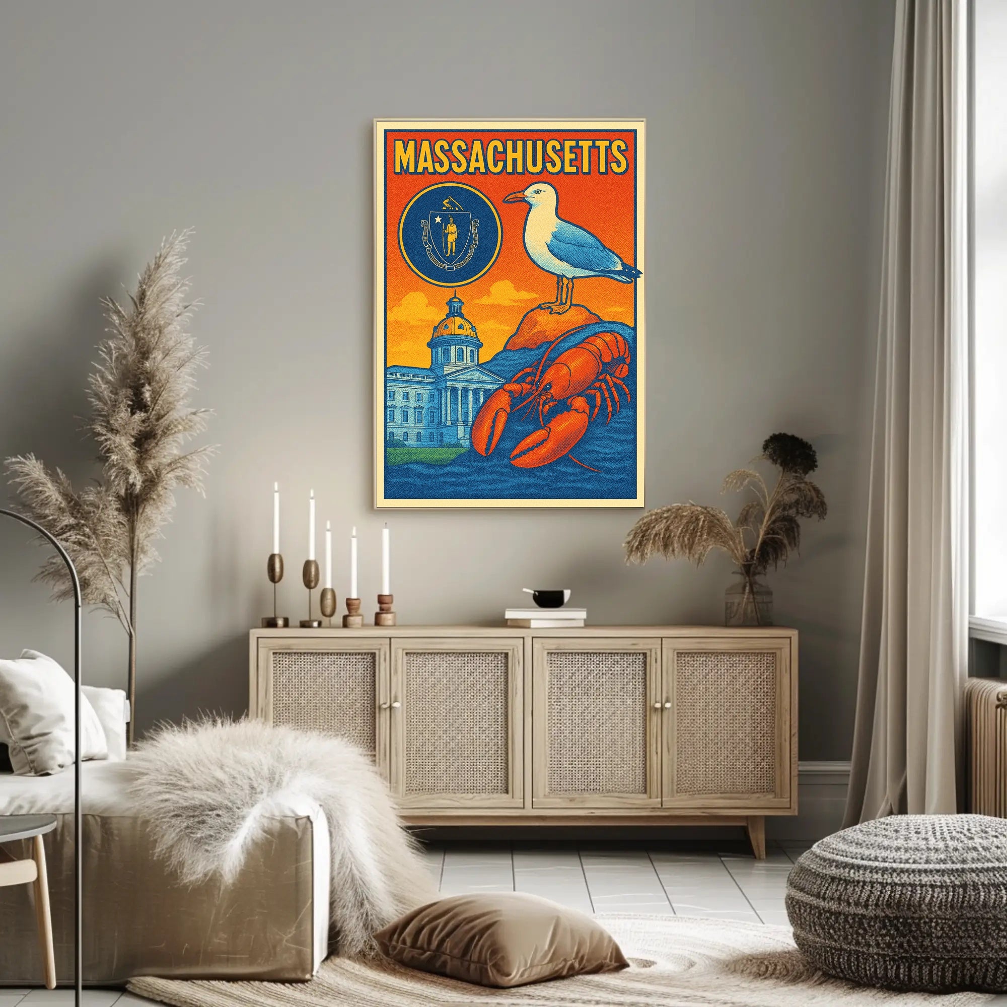 Massachusetts Scenic Poster PosterGoat