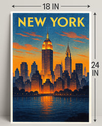 New York City Skyline Poster PosterGoat