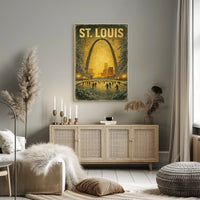 Winter Skating In St. Louis Poster