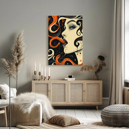 Serpentine Elegance Art Print Poster for Home Decor and Wanderlust Lovers PosterGoat