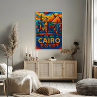 Cairo, Egypt Vibrant Mosaic Poster