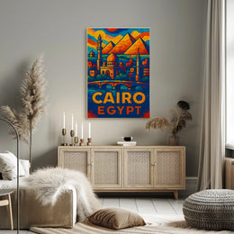 Cairo, Egypt Vibrant Mosaic Poster