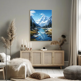 Majestic Mountain Landscape Poster