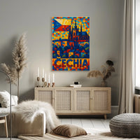 Czechia Mosaic Art Poster