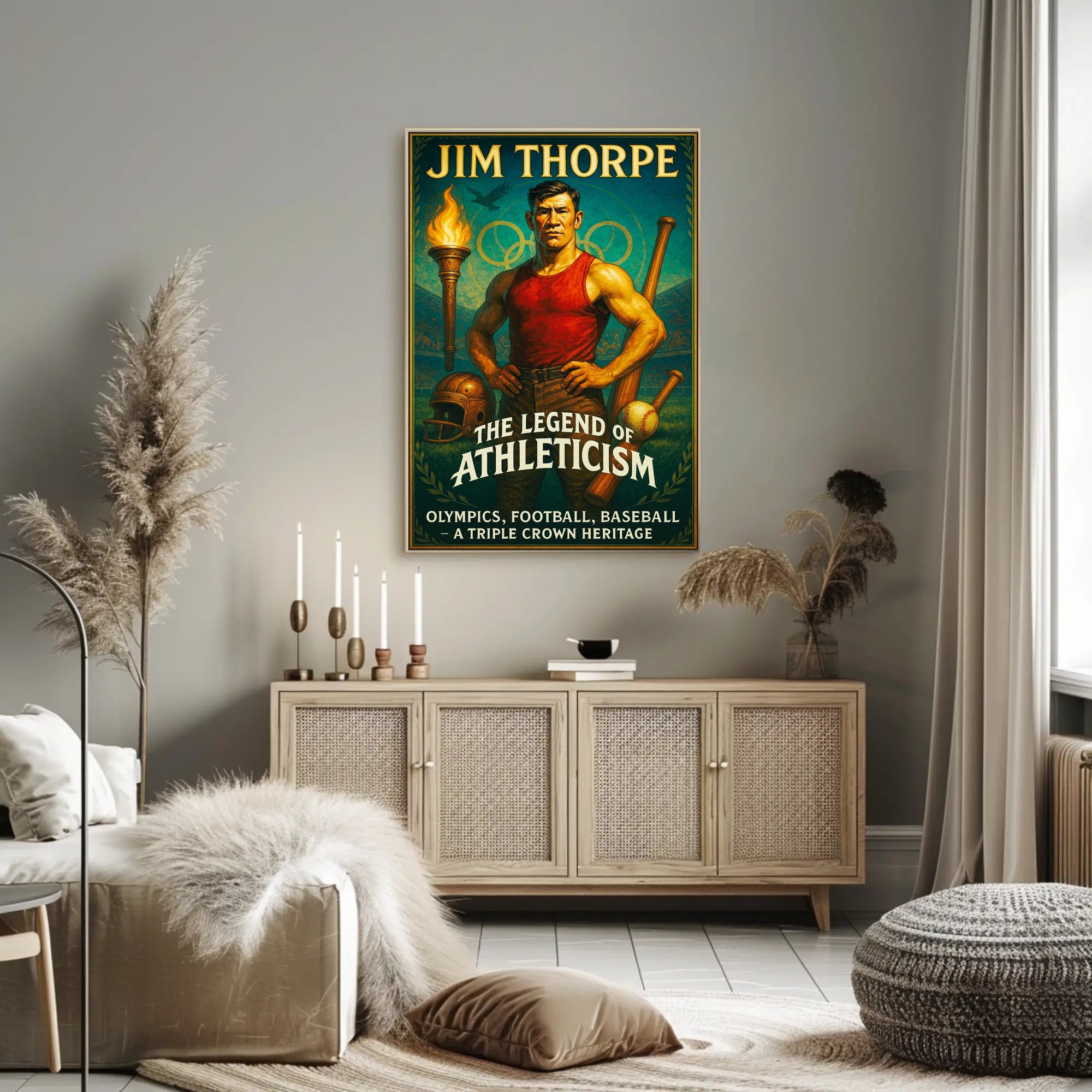 Jim Thorpe The Legend of Athleticism Poster PosterGoat