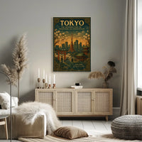 Tokyo's Timeless Blend: A Cultural or Heritage Poster