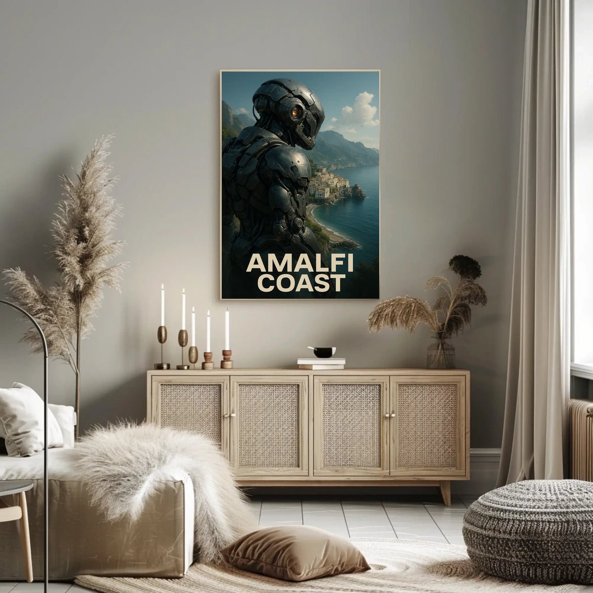 Amalfi Coast Poster 18x24 Museum Quality Art Print Decor