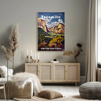Yosemite National Park Adventure View National Park Poster