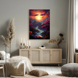 Enchanted Sunset Landscape Poster