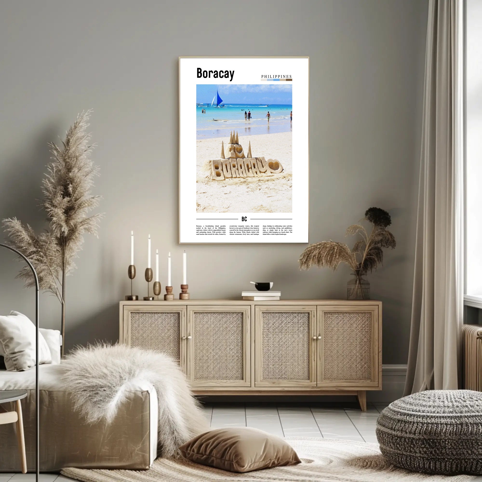 Boracay Beach Paradise Travel Poster PosterGoat
