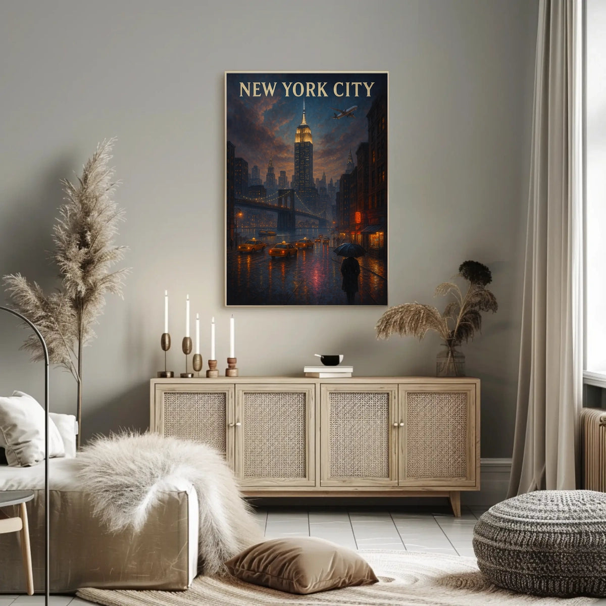 New York City Nightscape Poster