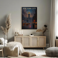 New York City Nightscape Poster