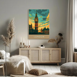 Big Ben London Travel Enthusiast's Classic Spirit Travel Poster