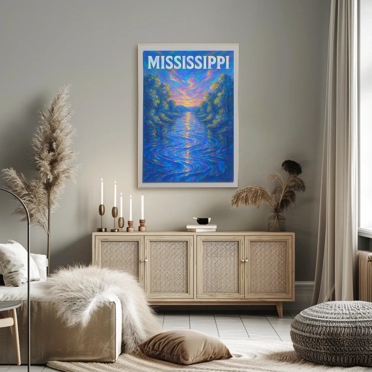 Mississippi River Serenity Poster