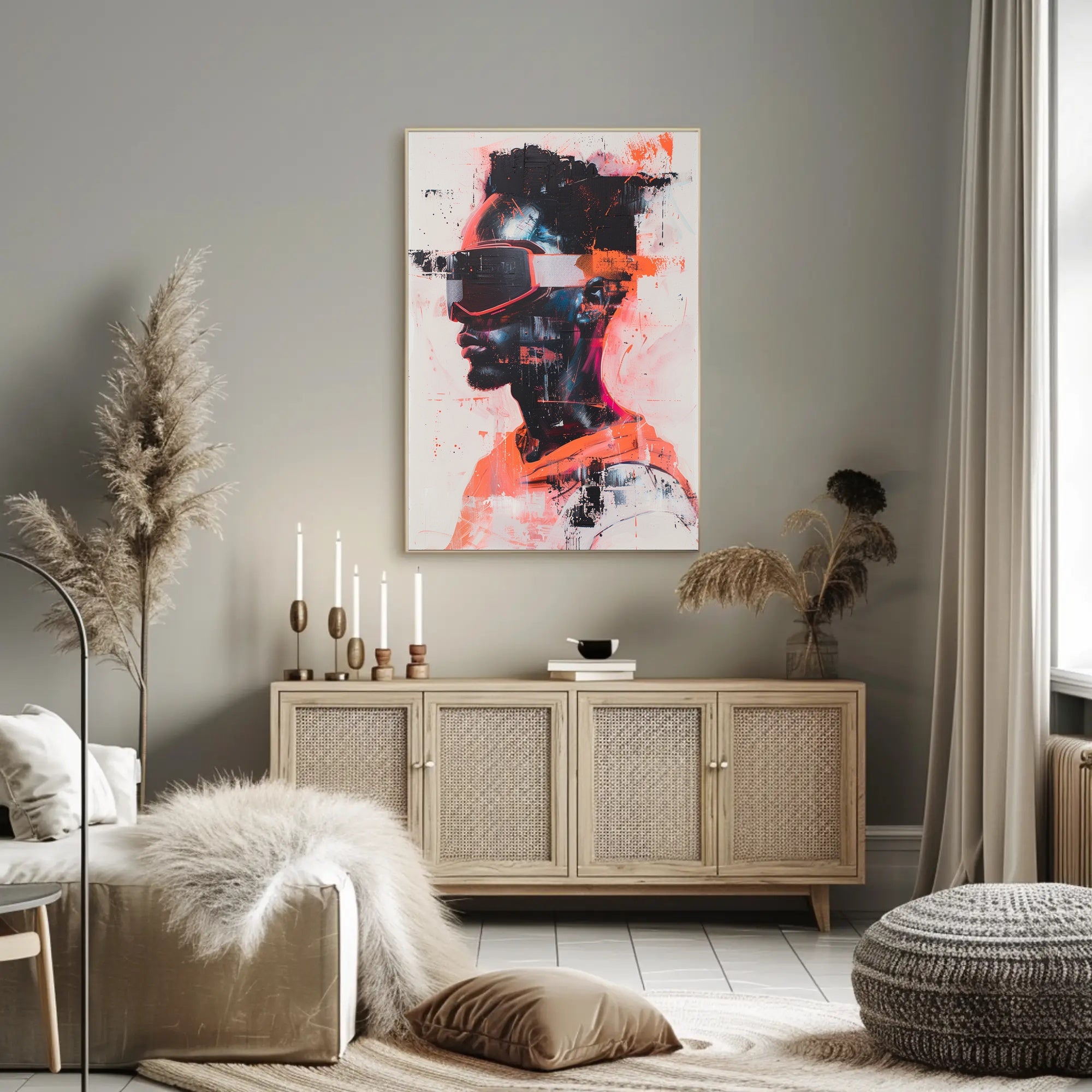 Futuristic Vision Art Print Poster for Modern Home Decor PosterGoat