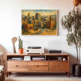 Maseru Cityscape Poster