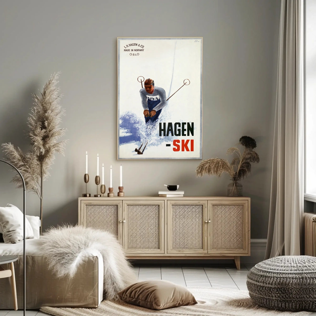 Hagen Ski Made In Norway Poster