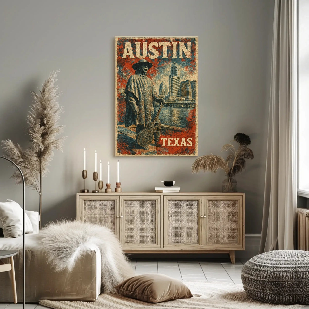 Austin Skyline Tribute Wanderlust Photography Poster